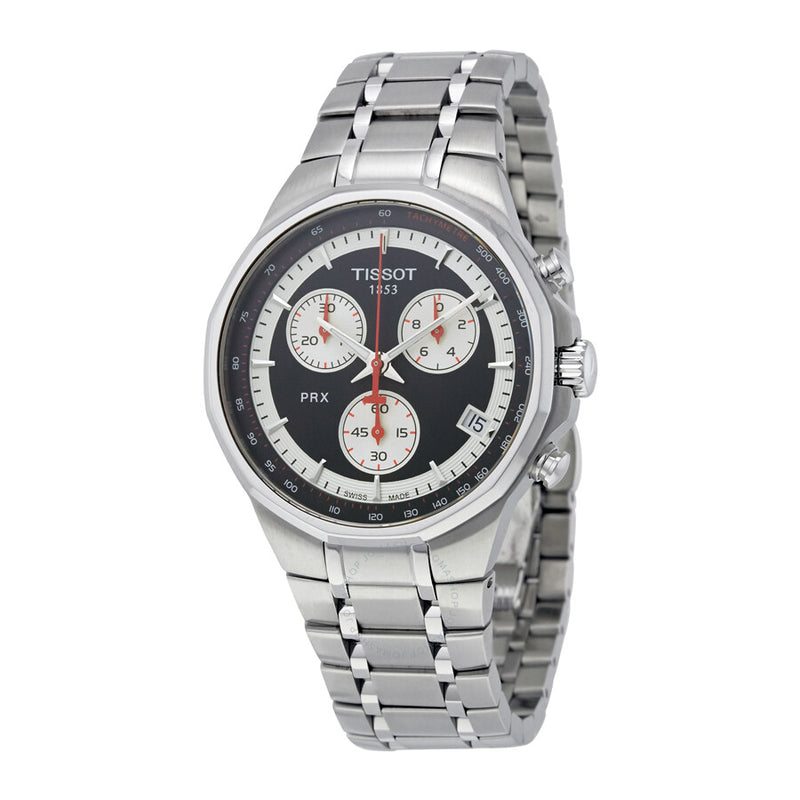 Tissot T-Classic PRX Chronograph Black Dial Men's Watch T0774171105101 - The Watches Men & Co #2