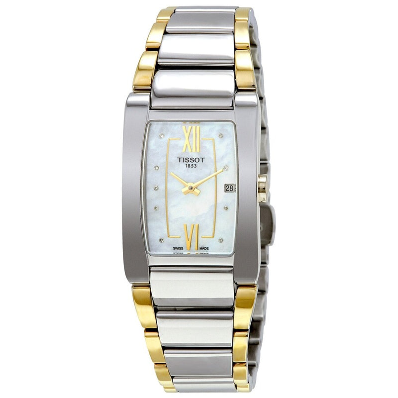 Tissot Generosi-T White Mother of Pearl Dial Ladies Watch T105.309.22.116.00 - The Watches Men & Co