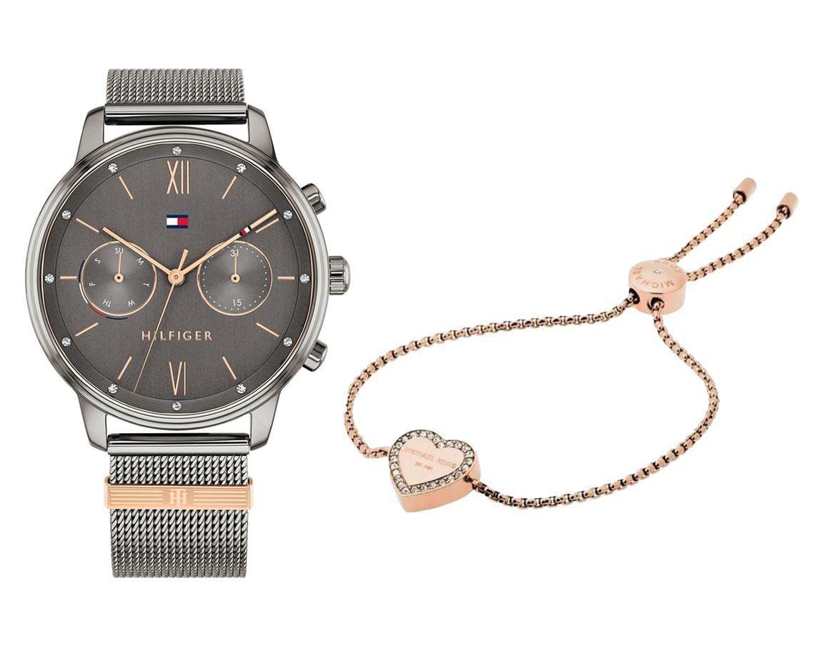 Tommy Hilfiger Blake watch with rose gold heart bracelet included