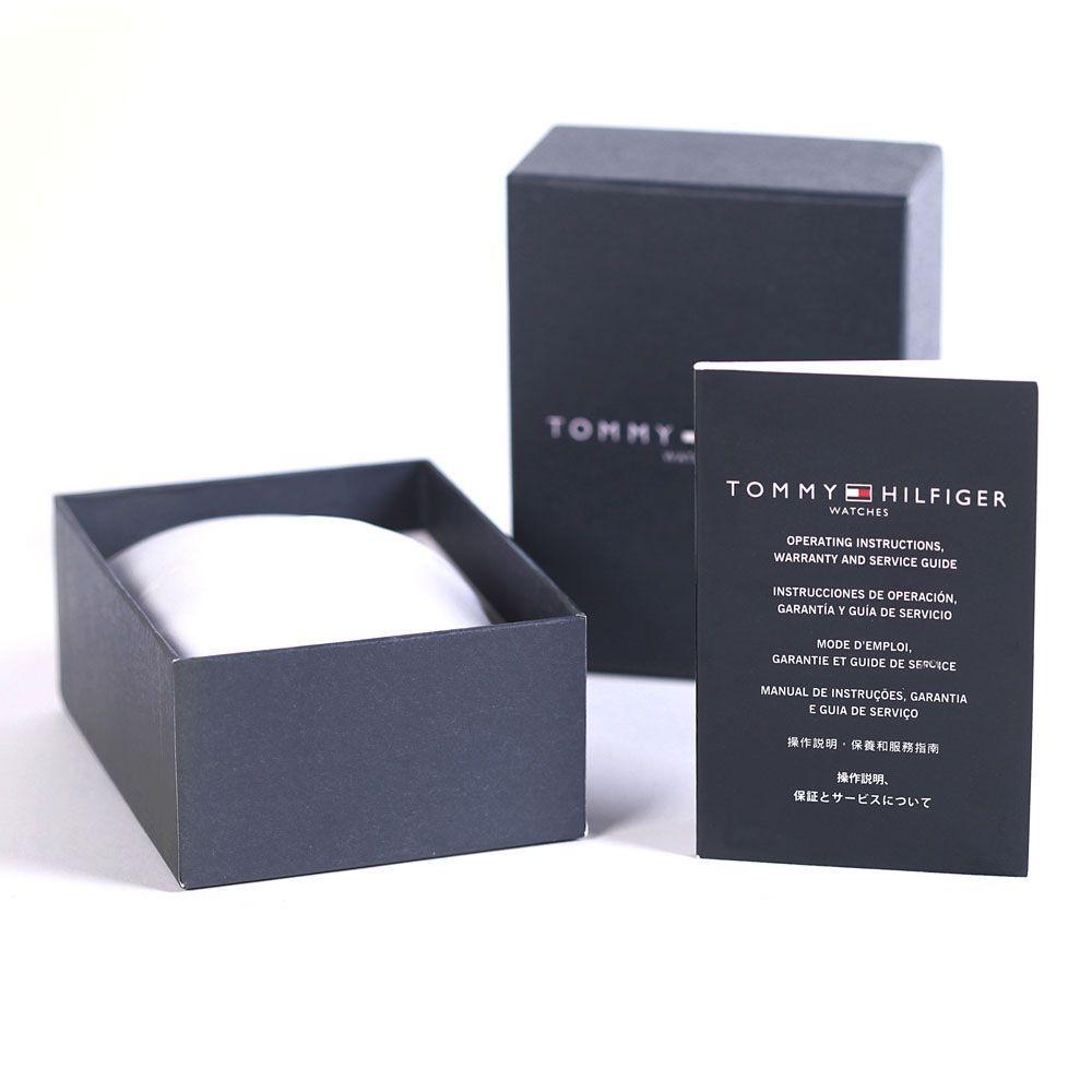 Tommy Hilfiger watch packaging box and instruction manual booklet