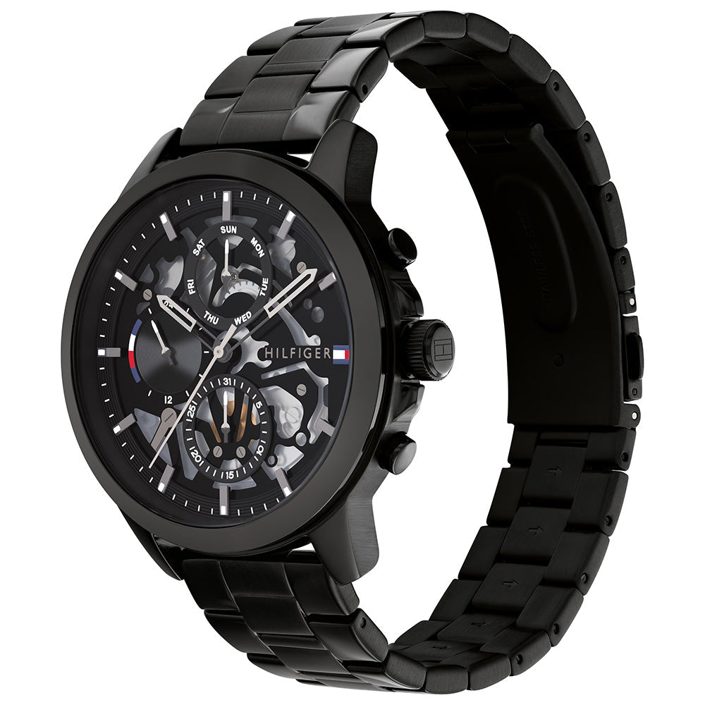 Side profile of Tommy Hilfiger Henry men's chronograph watch