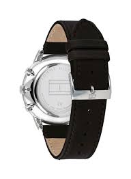 Tommy Hilfiger Hunter watch caseback and strap detail view