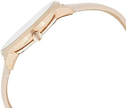 Tommy Hilfiger Jenna watch side view displaying rose gold case and crown