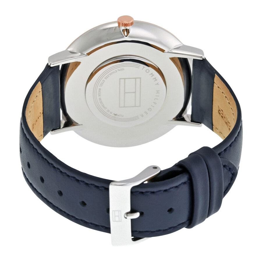 Tommy Hilfiger Ultra Slim watch caseback showing engraved cover with Tommy Hilfiger branding