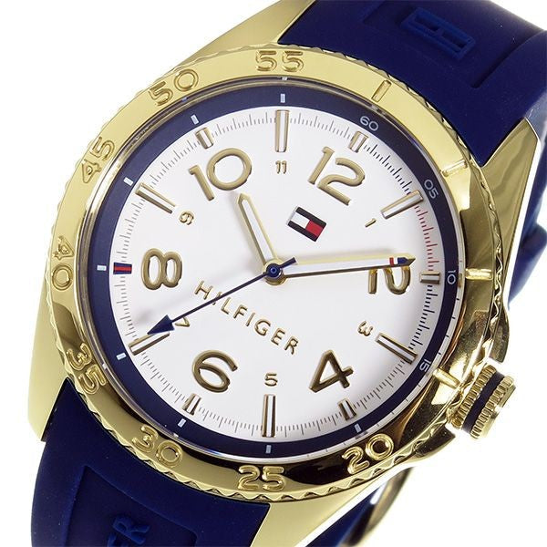 Tommy Hilfiger White Dial Silicone Strap Ladies Watch 1781637