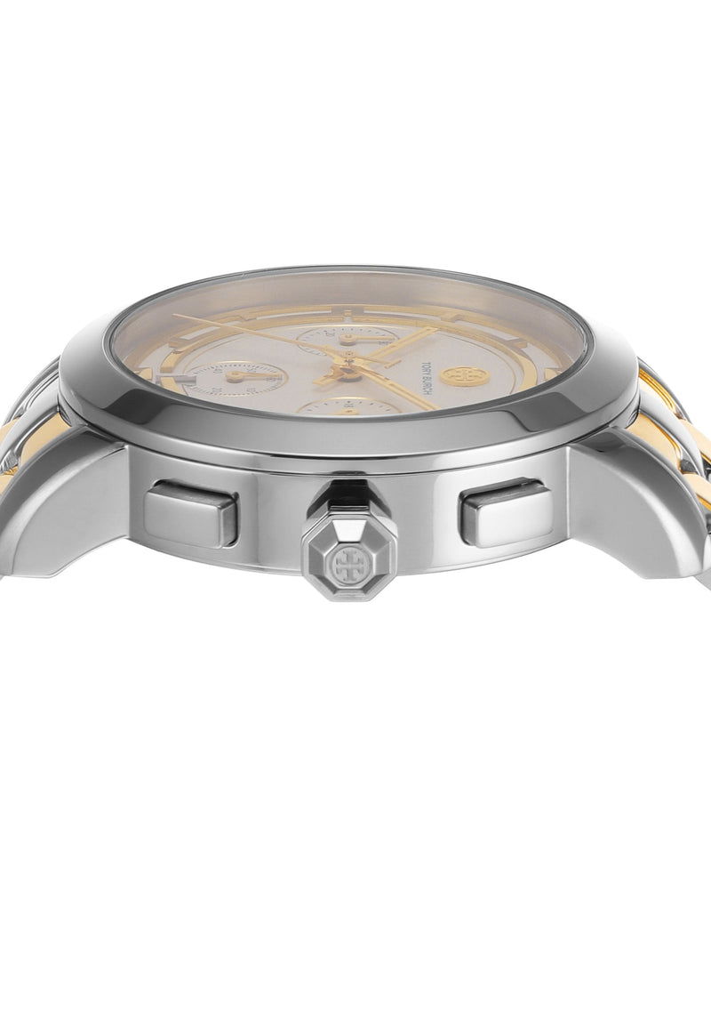 Tory Burch Classic Chronograph Two-Tone Watch Women's Watch TBW1034 - Image 5