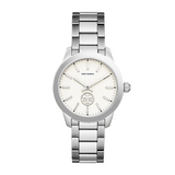 Tory Burch Collins Silver Stainless Steel White Dial Women's Watch TBW1301 - Image 1