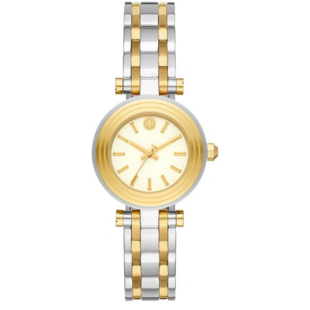 Tory Burch Gold Tone St Steel Ivory Dial Women's Watch TBW9013 - Image 1
