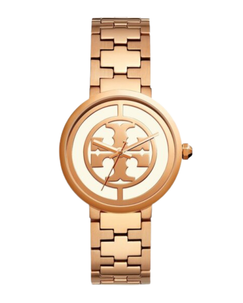 Tory Burch Reva Rose Gold-Tone Stainless Steel Bracelet Watch Women’s Watch TBW4028 - Women’s Watches