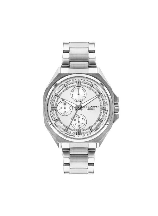 Lee Cooper Multi Function Silver Dial - LC07716.330 Men's Watch  LC07716.330 - The Watches Men & Co