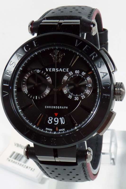 Versace Aion Chronograph All Black Men's Watch VBR030017