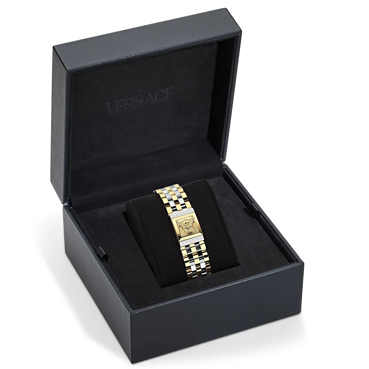 Versace Reveal Green Sunray Dial Two-Tone Bracelet Watch - VE0C00125