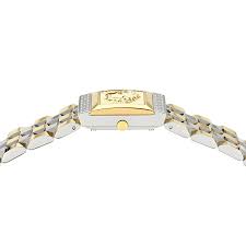 Versace Reveal two-tone watch worn on wrist
