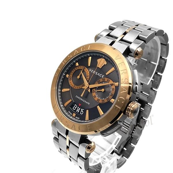 Versace Aion Silver Stainless Steel Men’s Watch VBR050017 - Watch