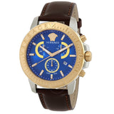 Versace Chronograph Quartz Blue Dial Men's Watch VE2E00221 - The Watches Men & Co