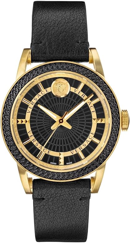 Versace Code Quartz Men’s Black Guilloche Dial Watch VEPO00320 - Watch