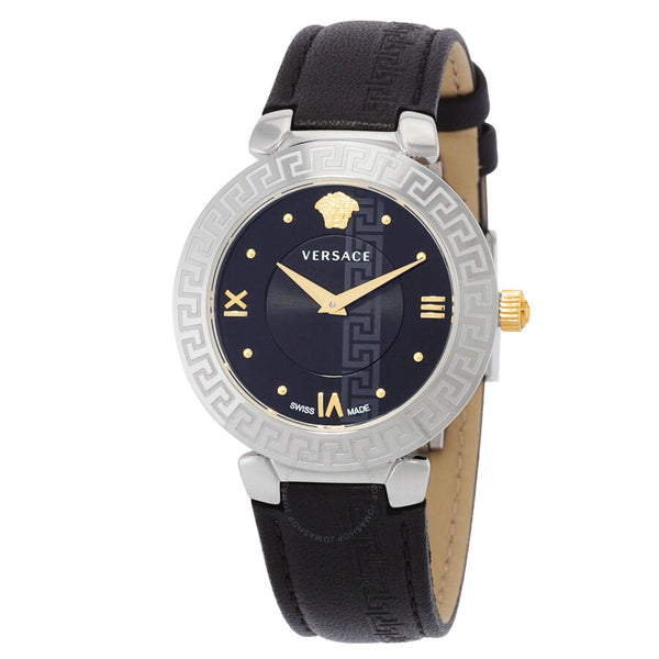 Versace Daphnis Quartz Black Dial Ladies Watch V16020017 - The Watches Men & Co