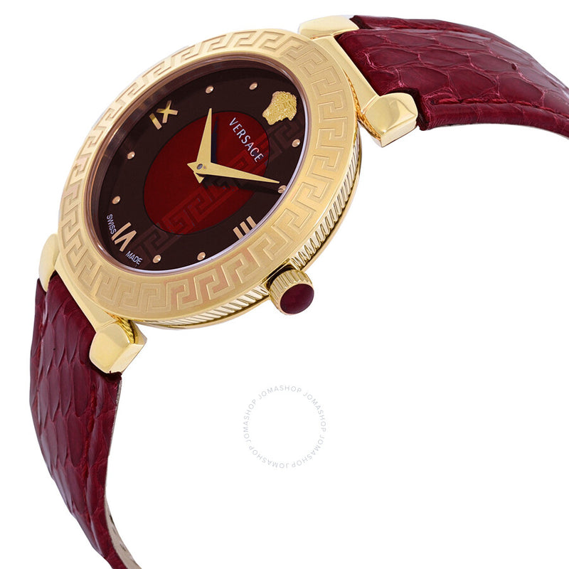 Versace Daphnis Quartz Red Dial Ladies Watch V16080017 - The Watches Men & Co #2