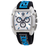 Versace Dominus Chronograph Quartz Silver Dial Men's Watch VE6H00123 - The Watches Men & Co