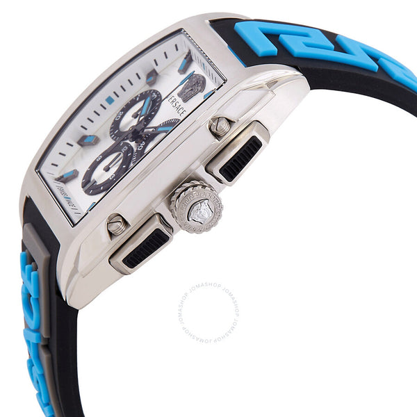 Versace Dominus Chronograph Quartz Silver Dial Men's Watch VE6H00123 - The Watches Men & Co #2
