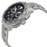 Versace Dylos chronograph watch worn on wrist with steel bracelet