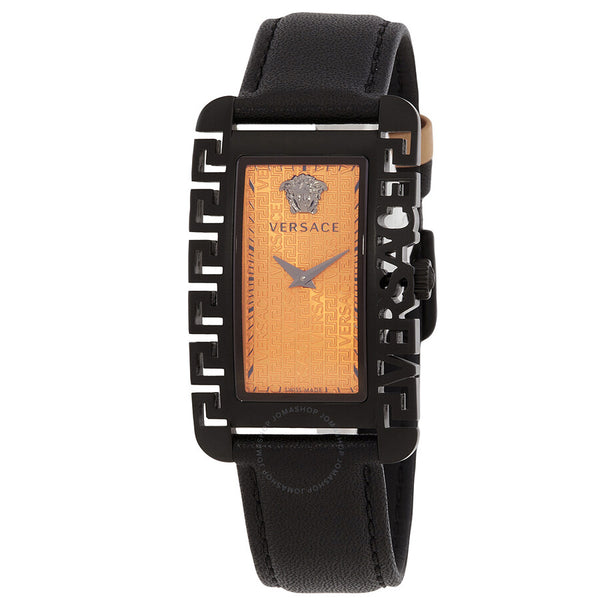 Versace Flair Gent Quartz Orange Dial Unisex Watch VE7D00123 - The Watches Men & Co