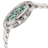 Versace Grace Chronograph Quartz Green Dial Silver Steel Strap Watch For Men - VEZ900121 VEZ900121 - Image 4