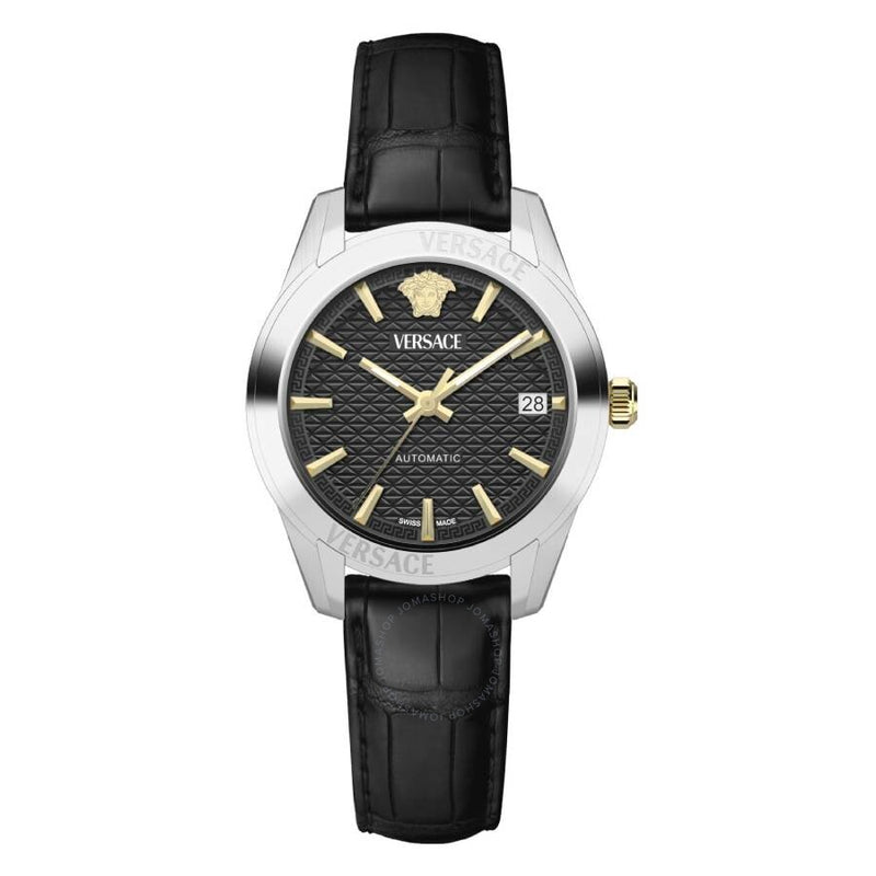 Versace Greca Classic Automatic Black Dial Ladies Watch VESCA0124 - The Watches Men & Co