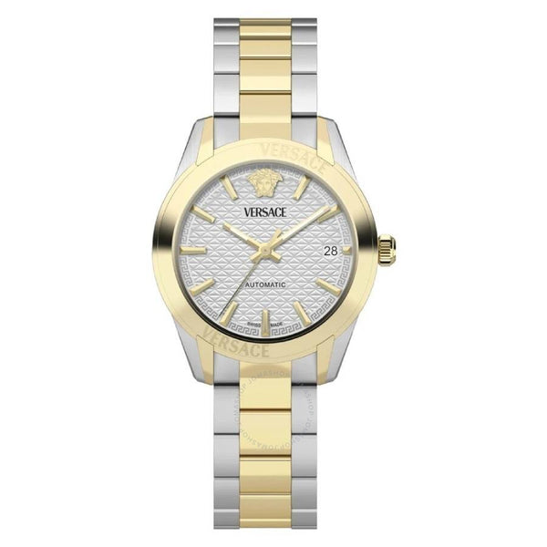 Versace Greca Classic Automatic Silver Dial Ladies Watch VESCA0424 - The Watches Men & Co