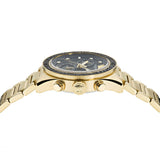 Versace Greca Dome Chronograph Black Dial Gold Steel Strap Watch for Men - VE6K00523 VE6K00523 - Image 5