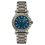 Versace Greca Glam Quartz Blue Dial Men's Watch VE6D00423 - The Watches Men & Co