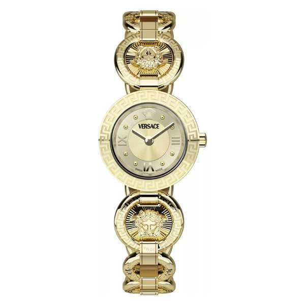 Versace Greca Jewel Quartz Gold Dial Ladies Watch VEWCA0524 - The Watches Men & Co