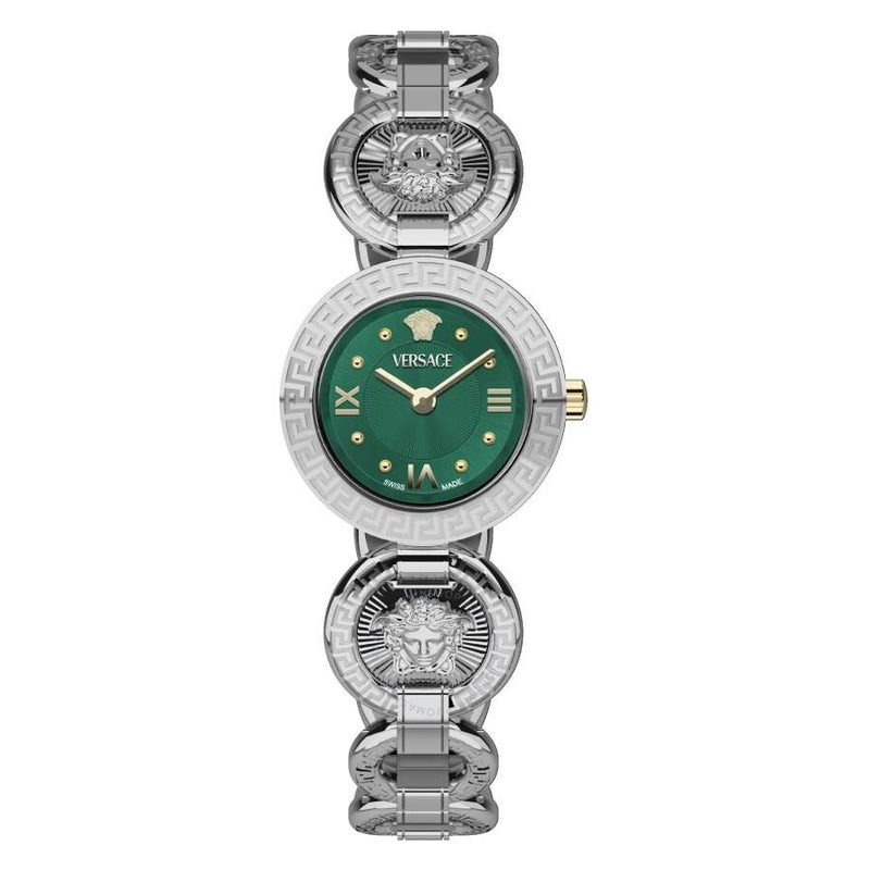 Versace Greca Jewel Quartz Green Dial Ladies Watch VEWCA0224 - The Watches Men & Co