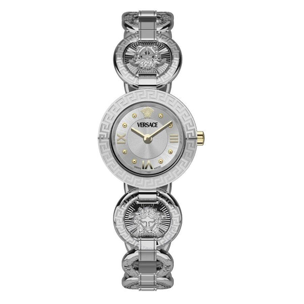 Versace Greca Jewel Quartz Silver Dial Ladies Watch VEWCA0124 - The Watches Men & Co