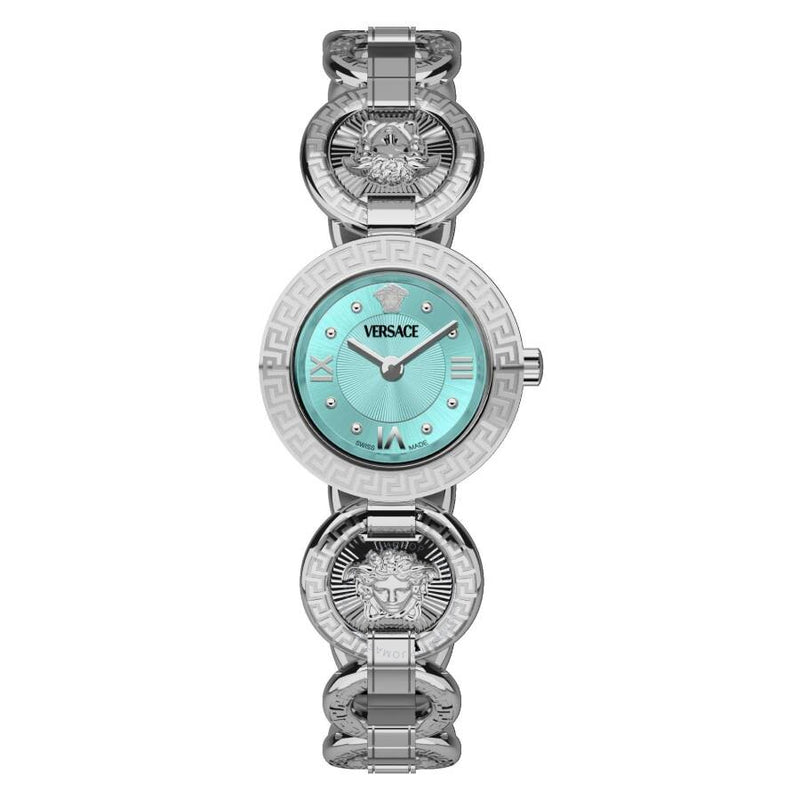 Versace Greca Jewel Quartz Turquoise Dial Ladies Watch VEWCA0324 - The Watches Men & Co