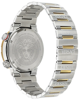 Versace Greca Logo Diver Quartz Green Dial Two Tone Steel Strap Watch for Men - VE8G00524 VE8G00524 - Image 6