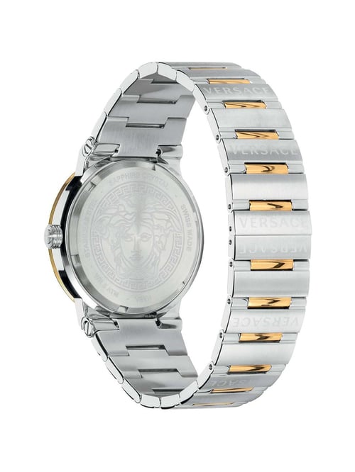 Versace Greca Logo Quartz Silver Dial Ladies Watch VEVH00620 - Watch