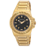 Versace Greca Quartz Black Dial Men's Watch VE3I00723 - The Watches Men & Co