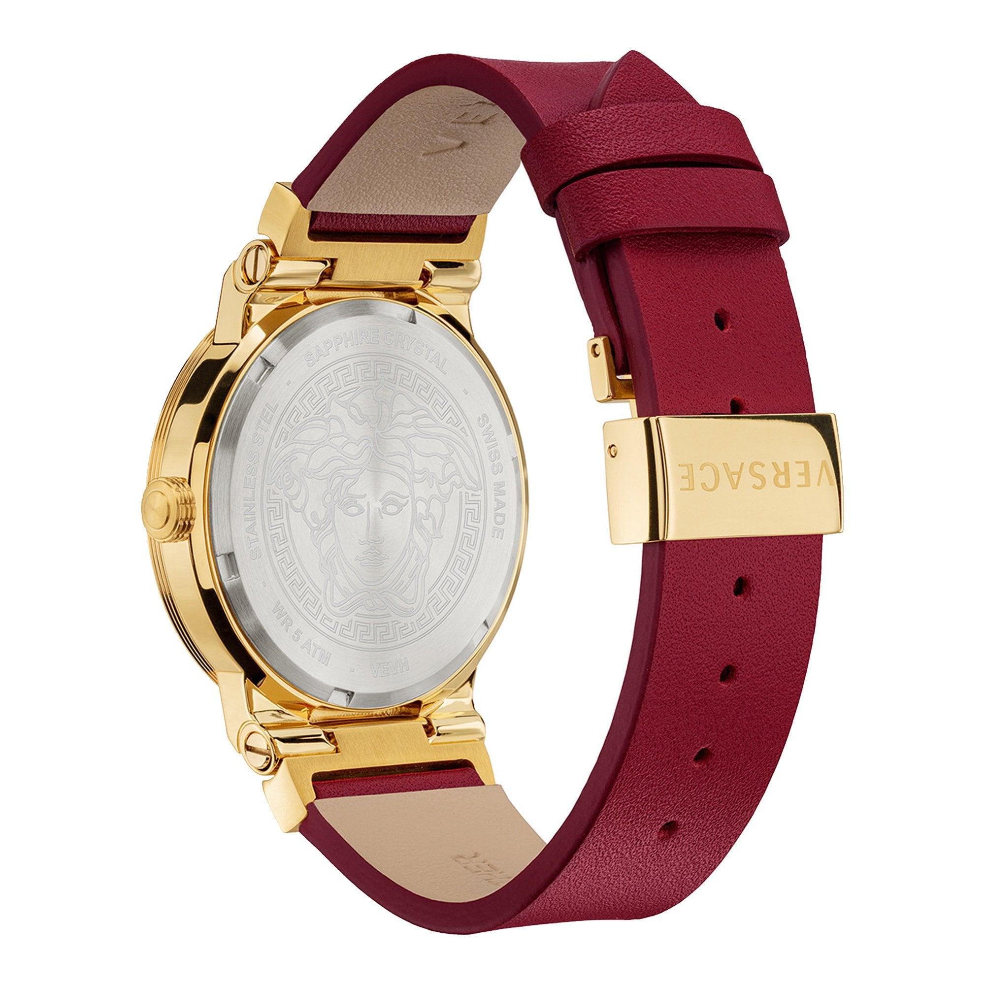 Versace Greca Quartz Silver Dial Ladies Watch VEVH00420 - Watch