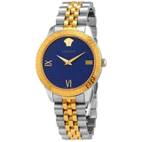 Versace Greca Signature Quartz Blue Dial Ladies Watch VEVC00719 - The Watches Men & Co