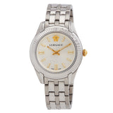 Versace Greca Time Quartz Silver Dial Ladies Watch VE6C00323 - The Watches Men & Co