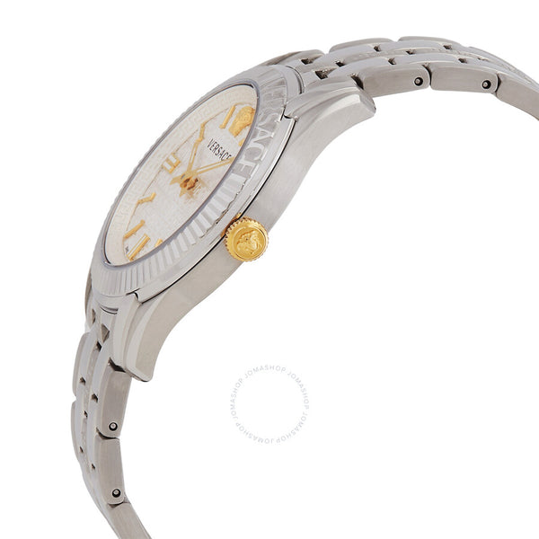 Versace Greca Time Quartz Silver Dial Ladies Watch VE6C00323 - The Watches Men & Co #2