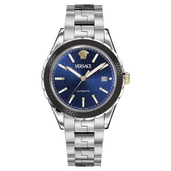 Versace Hellenyium Automatic Blue Dial Men's Watch VEQCA0424 - The Watches Men & Co