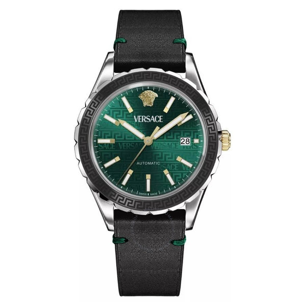 Versace Hellenyium Automatic Green Dial Men's Watch VEQCA0124 - The Watches Men & Co