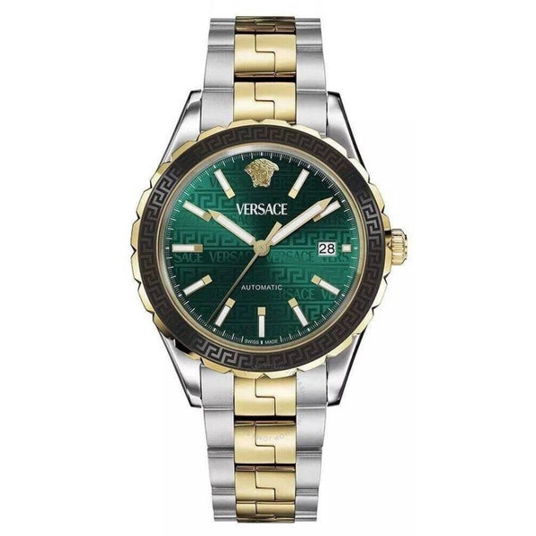 Versace Hellenyium Automatic Green Dial Men's Watch VEQCA0524 - The Watches Men & Co