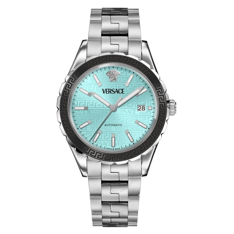 Versace Hellenyium Automatic Turquoise Dial Men's Watch VEQCA0324 - The Watches Men & Co