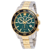 Versace Hellenyium Chronograph Quartz Green Dial Men's Watch VEPCA0524 - The Watches Men & Co