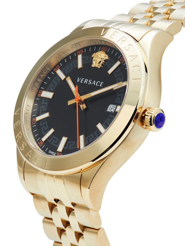 Versace Hellenyium Gold Stainless Steel Men’s Watch VEVK01221 - Watch