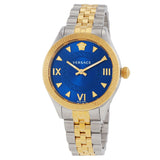 Versace Hellenyium Quartz Blue Dial Two-Tone Ladies Watch VE2S00522 - The Watches Men & Co