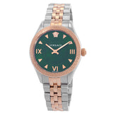 Versace Hellenyium Quartz Green Dial Ladies Watch VE2S00422 - The Watches Men & Co